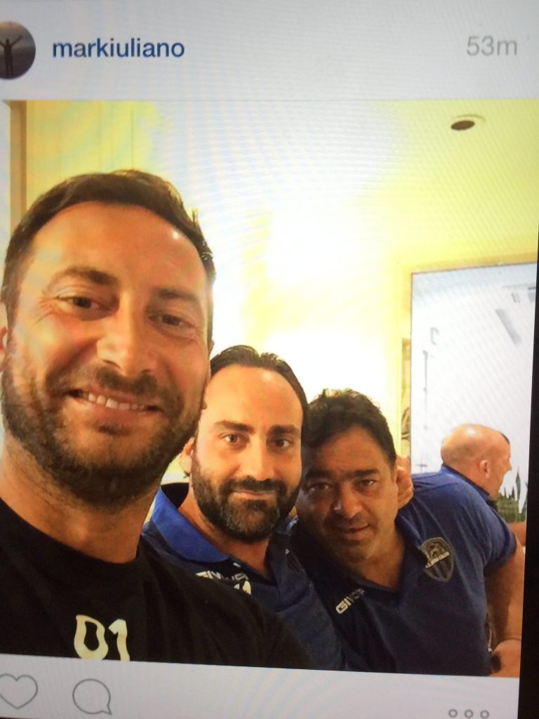 Latina Calcio al tempo di Maiettopoli: l'allenatore Mark Iuliano, il team manager Pierluigi Sperduti e Costantino Cha Cha Di Silvio