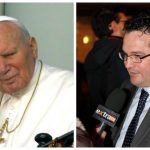 Papa Giovanni Paolo Secondo e il sottosegretario al Lavoro Claudio Durigon
