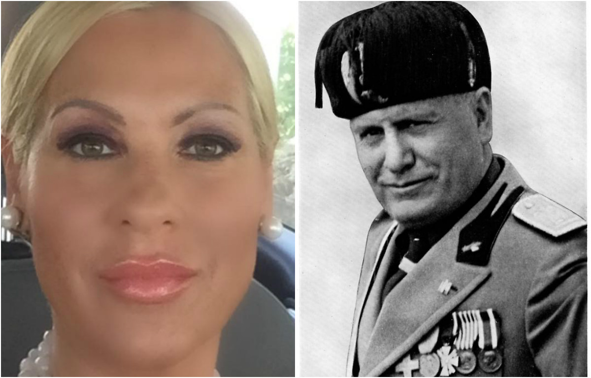 Lubiana Restaini e Benito Mussolini