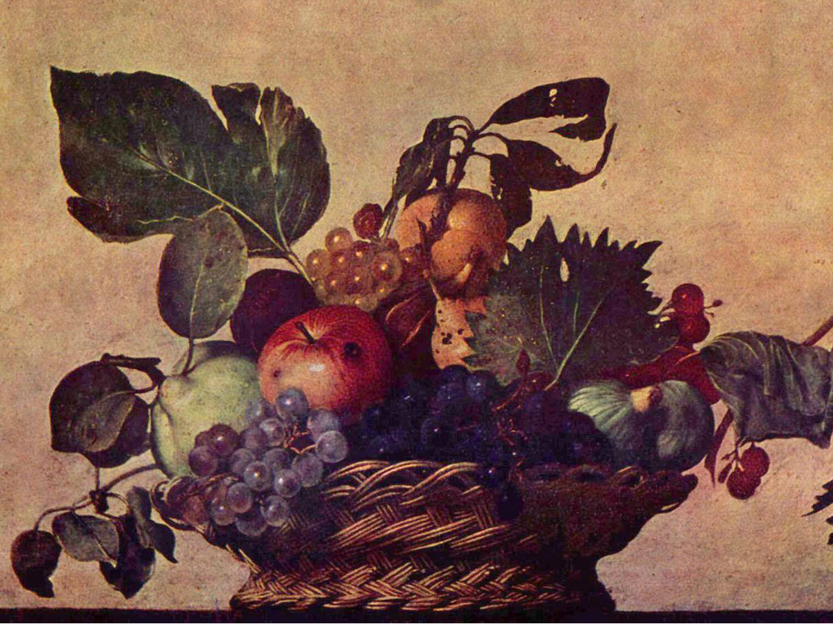 Frutti dimenticati dell'Agro Pontino, questa la Canestra di Frutta di Caravaggio