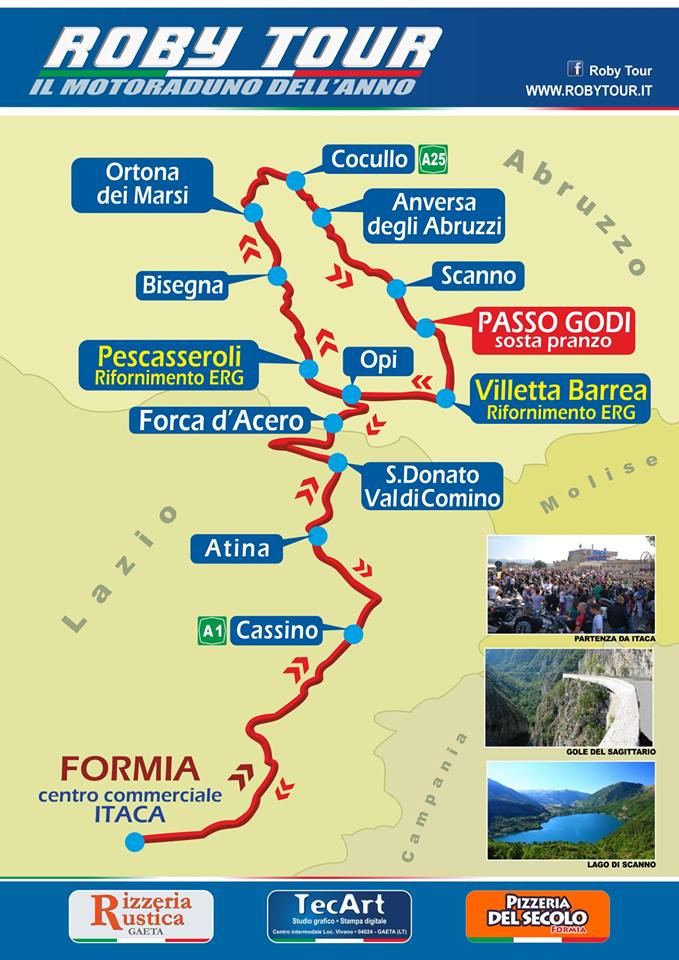 Roby Tour Italia 2019: il percorso da Formia 