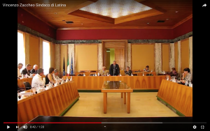 Un intervento di Vincenzo Zaccheo in Consiglio Comunale di Latina quando era il primo cittadino