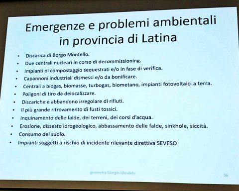 emergenze e problemi ambientali in provincia di latina