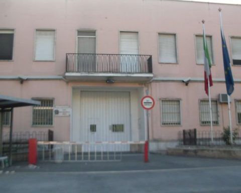 L'ingresso del carcere di Cassino