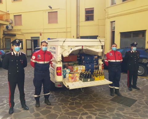 Il Colonnello Gabriele Vitagliano con il Presidente della Protezione Civile A.N.C. di Latina, Mar. Angelo Aufiero