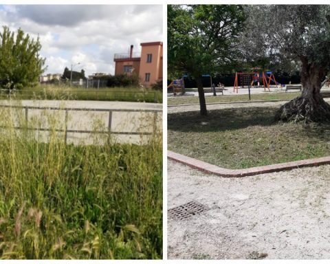 Parco Faustinella prima e dopo