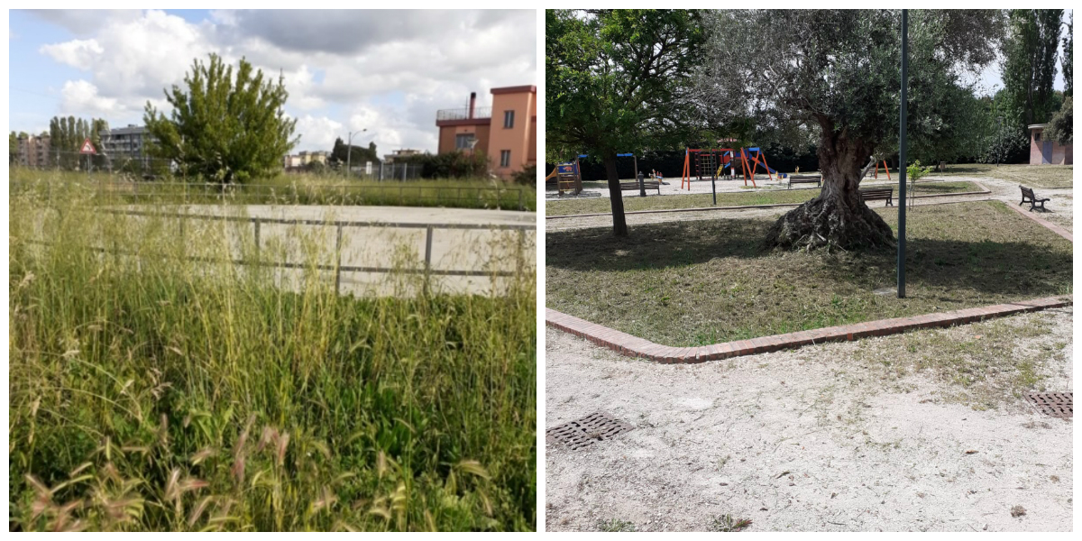 Parco Faustinella prima e dopo