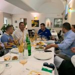Matteo Salvini a pranzo presso il noto ristorante di Terracina Il Caminetto