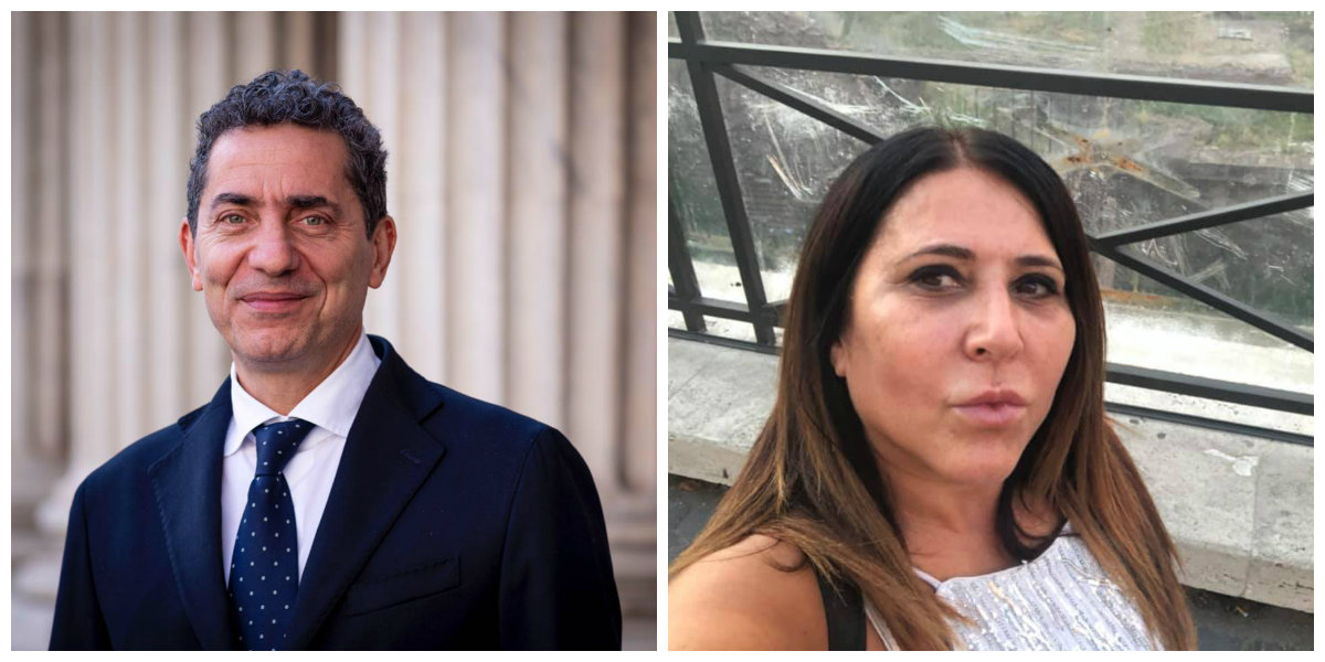 Andrea Cioffi e Marinella Pacifico, entrambi senatori del 5 Stelle ma con posizioni diametralmente opposte sul tema dell'autostrada Roma-Latina