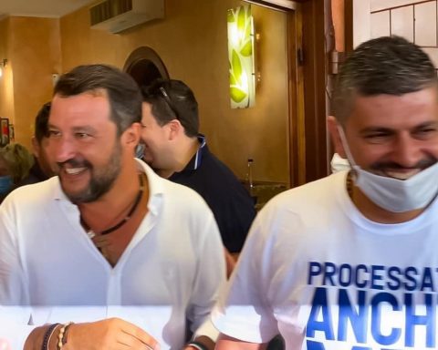 Matteo Salvini e Francesco Zicchieri