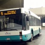 Un autobus a Latina al tempo della gestione di Atral