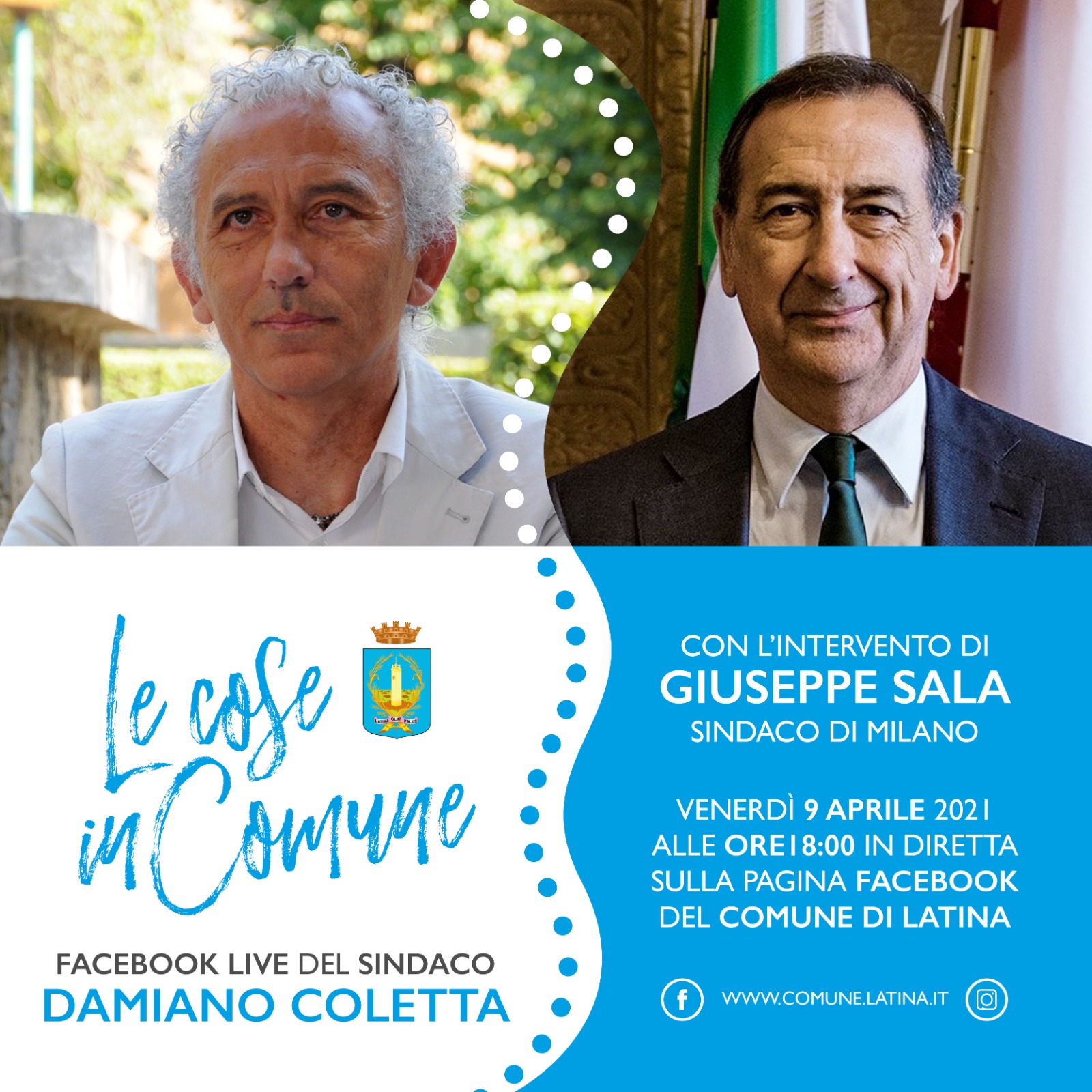 Damiano Coletta e Giuseppe Sala
