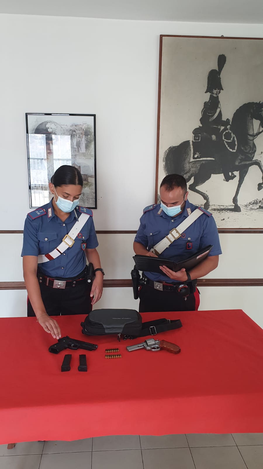 Armi sequestrate dai Carabinieri di Terracina