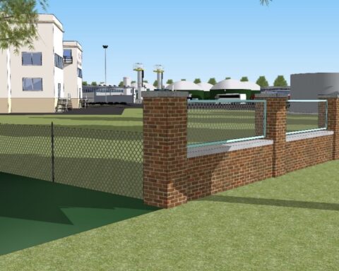 Le recinzioni previste dal progetto dell'impianto per produzione biometano presso il sito dell'ex Mira Lanza