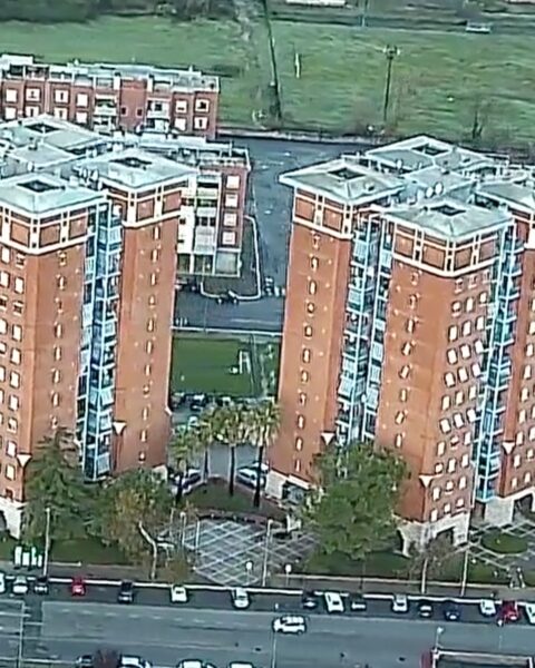 I palazzi popolari di Via Pionieri della Bonifica a Campo Boario