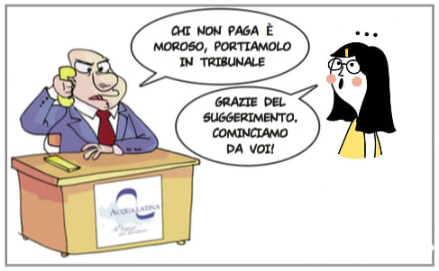 La vignetta pubblicata dalla consigliera comunale di Formia Paola Villa