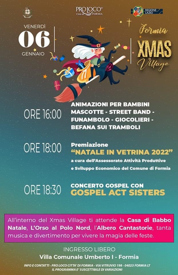 Programma della Festa della Befana - Attività per tutta la famiglia