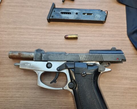 L'arma di Favoccia sequestrata da Carabinieri e Polizia di Stato