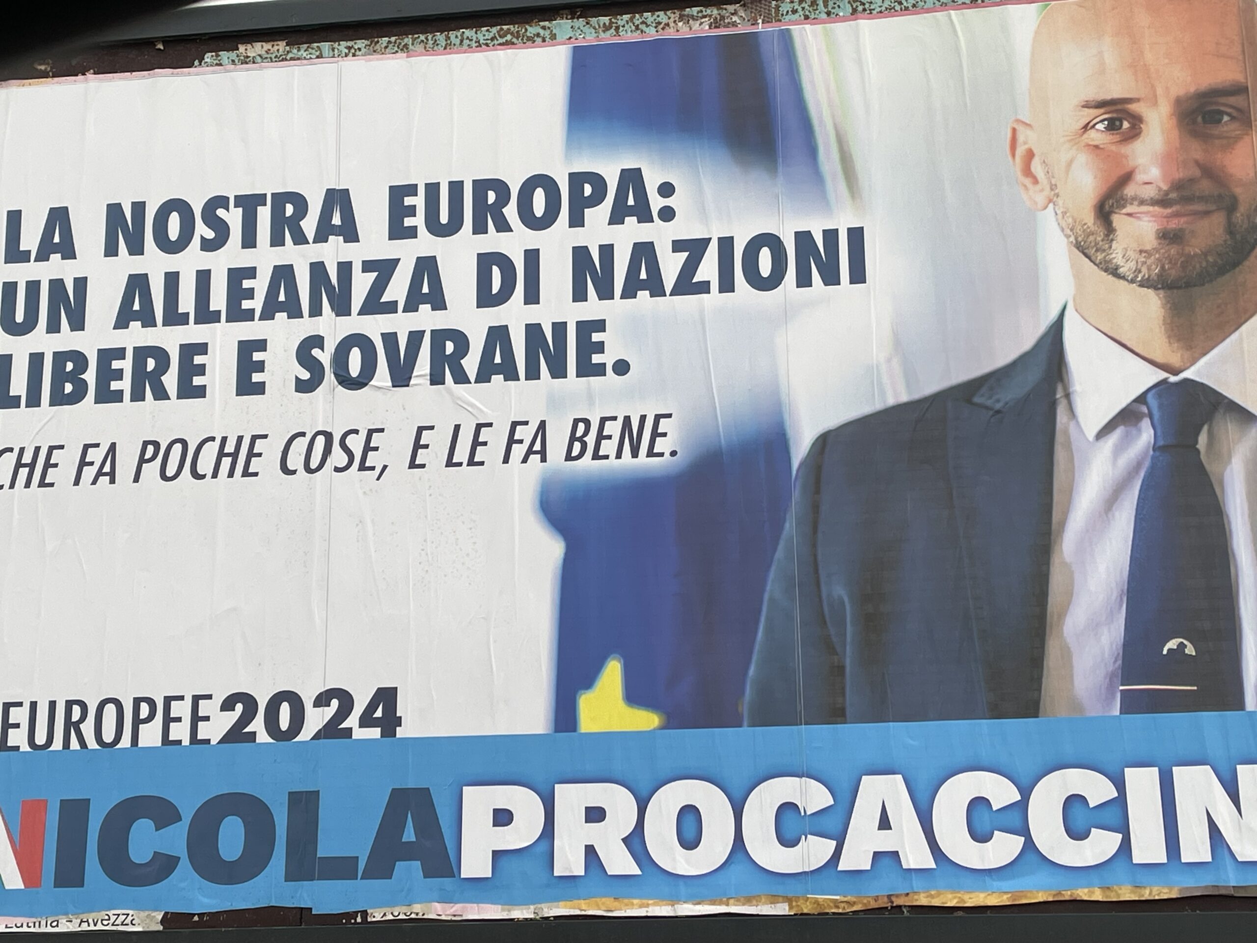 Il manifesto elettorale europeo di Nicola Procaccini