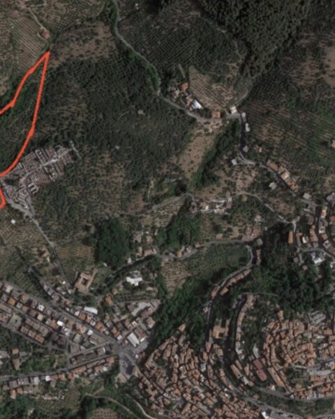 L'area dove dovrebbe nascere il Borgo Protetto a Cori
