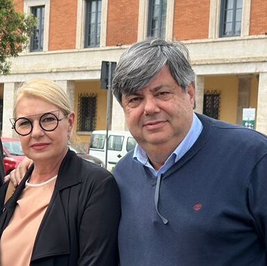 Susanna Gloria (Presidente Confesercenti) e Ivan Simeone (Coordinatore Confesercenti)