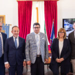 Da sinistra Cosmo Mitrano, Giancarlo Righini, Gianluca Taddeo, Manuela Rinaldi, Cristian Leccese