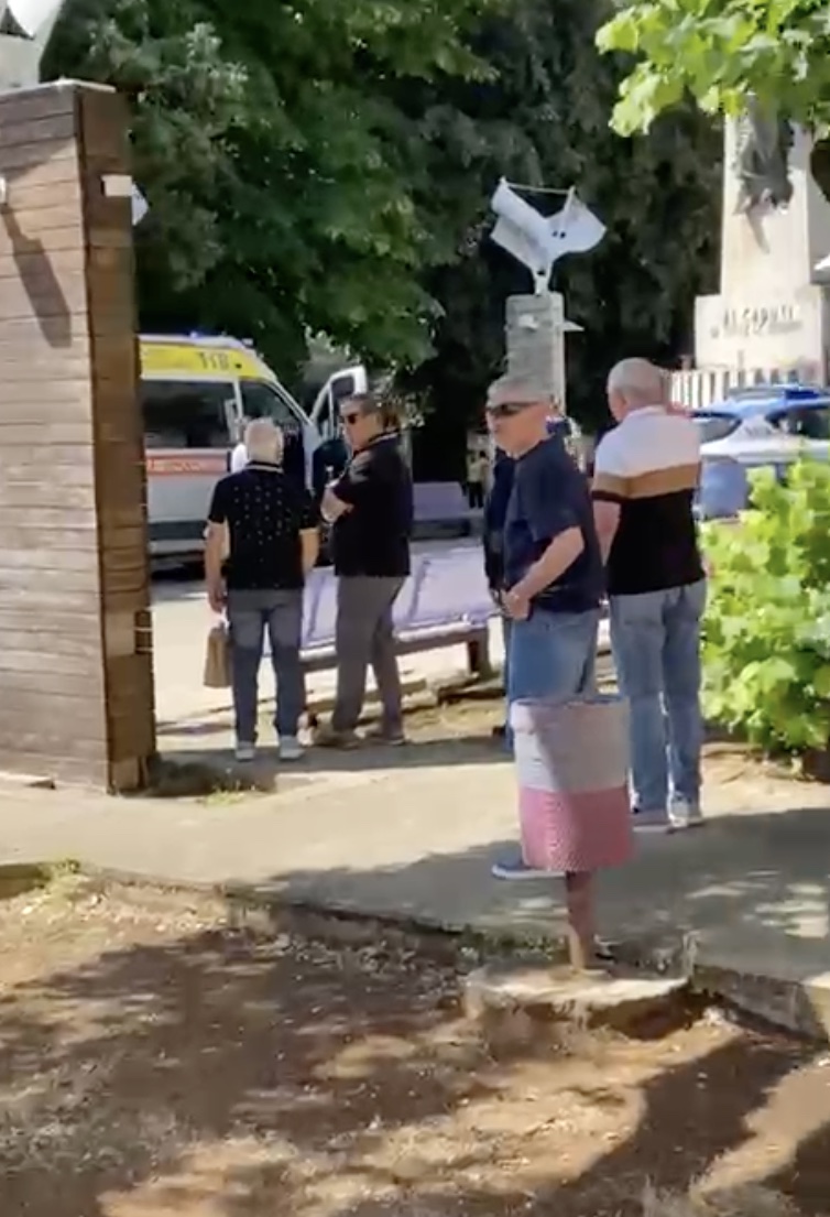 Il luogo del tentato omicidio a Cisterna, in Piazza Amedeo di Savoia