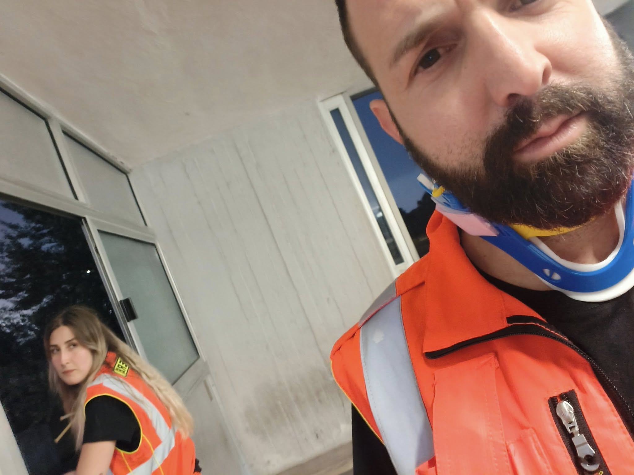 A destra Vincenzo Di Girolamo, il medico aggredito