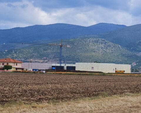 L'impianto biogas in fase di realizzazione a Terracina