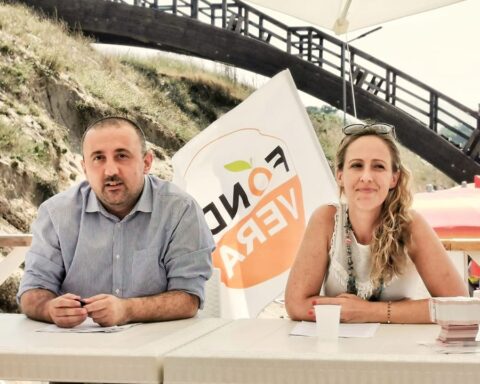 Il Capogruppo Consiliare Francesco Ciccone e la Vice Presidente di Fondi Vera Valentina Tuccinardi