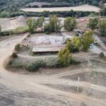 L'area dove sorgeva il casale storico abbattuto nella prossima discarica di Sant'Apollonia