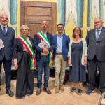 Da sinistra: Riccardo Celentano, Matilde Celentano, Domenico Forgione, Gianfranco Bianco, Claudia Baldoli e Armando Caramanica