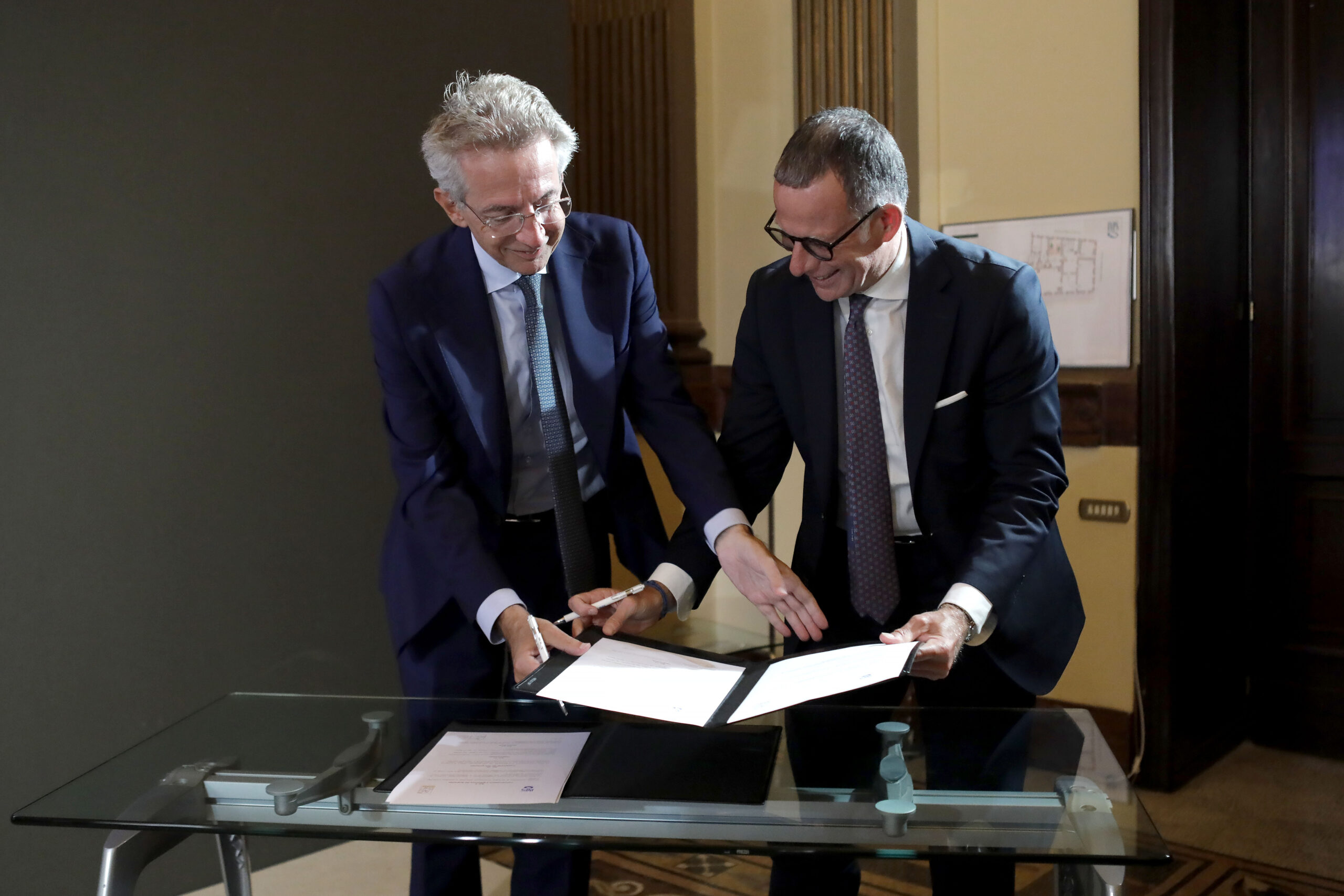 Gaetano Manfredi, Presidente Anci e Gabriele Fava, Presidente Inps
