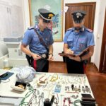 La refurtiva recuperata dai Carabinieri all'interno dell'auto dei ladri finita nel fiume Ninfa