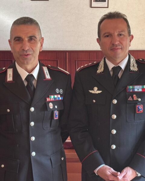 Francesco Di Stasio con il comandante Christian Angelillo