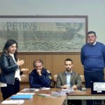 Nella foto: da destra il presidente Maurizio Negrini, il consigliere comunale Roberto Calvani, il comandante della Poliia locale Giuseppe Caseti e il sindaco Giuseppina Giovannoli