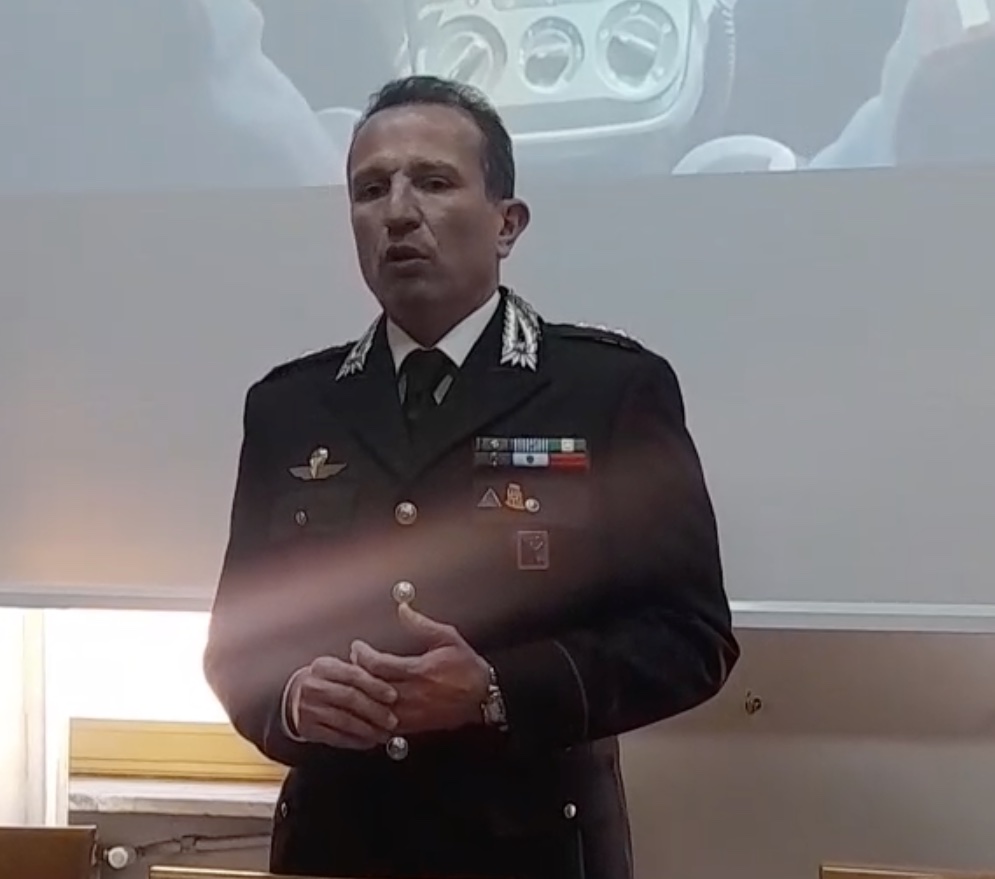 Il comandante provinciale dei Carabinieri pontini, colonnello Christian Angelillo