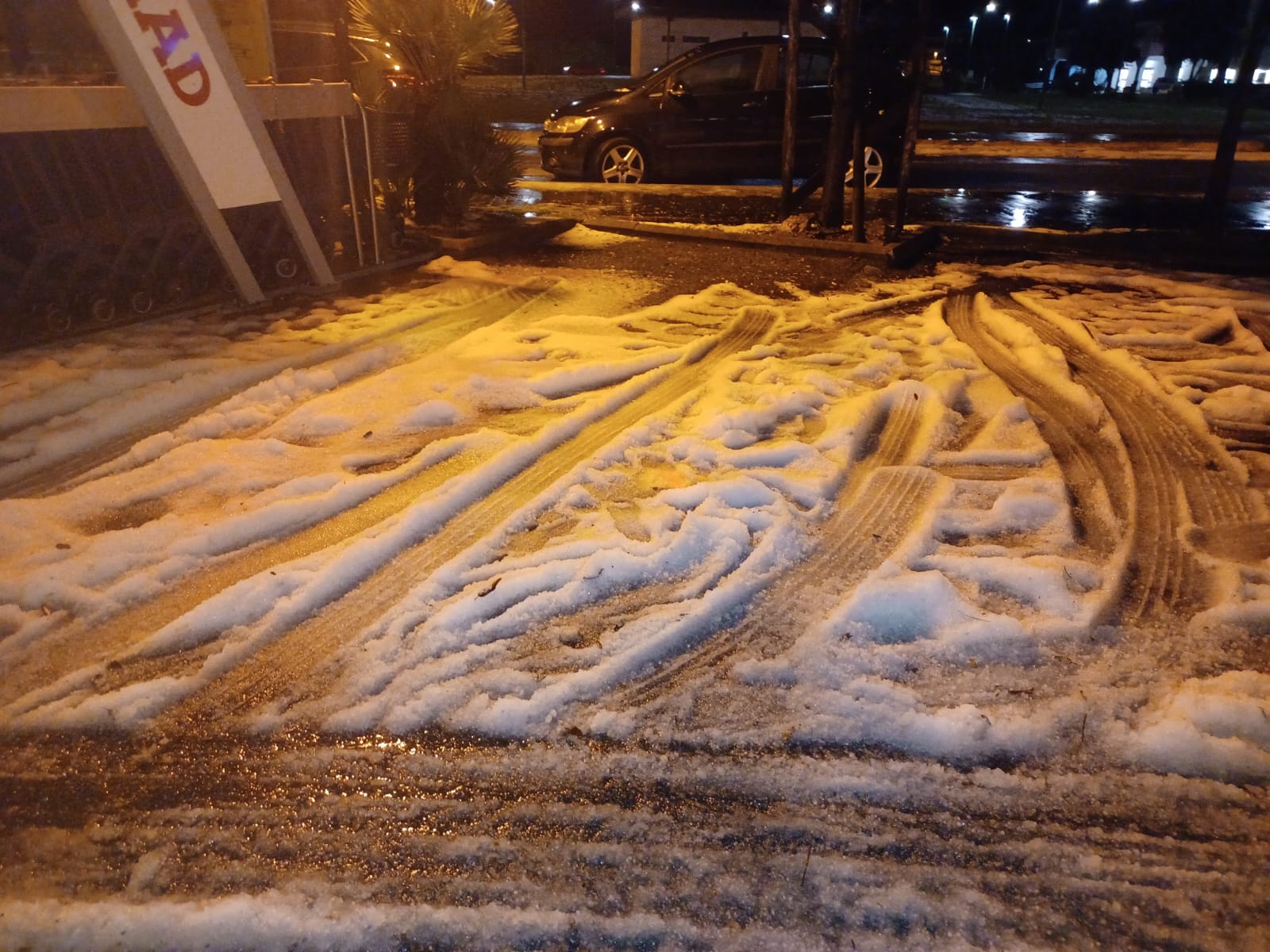 La grandine caduta a Sabaudia
