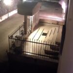 Il momento dell'attentato incendiario in via Battaglia di Lepanto, Sermoneta