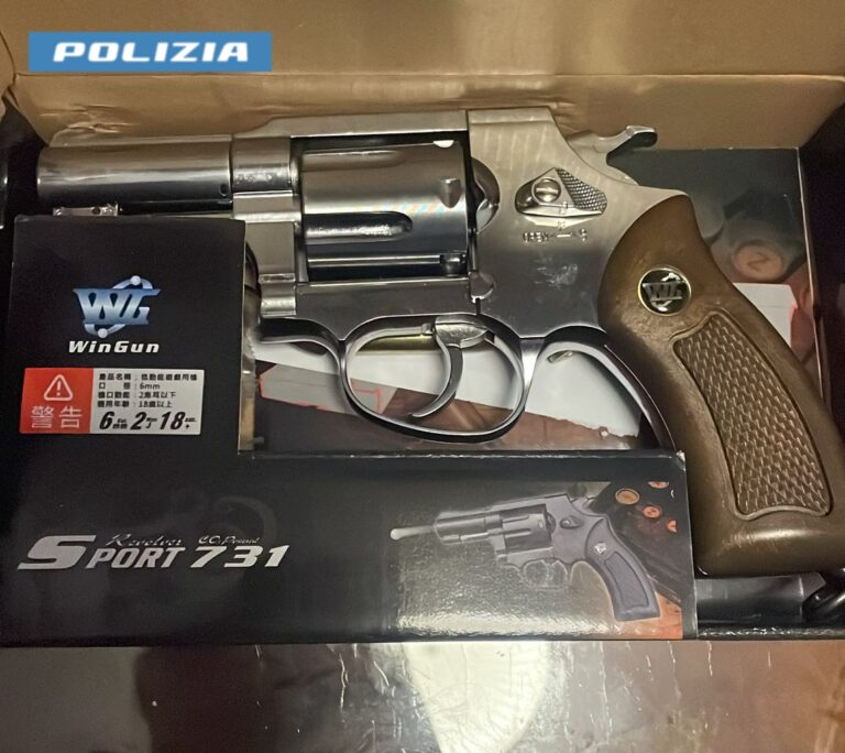 Una delle armi trovate nella disponibilità di Gaveglia a febbraio 2026