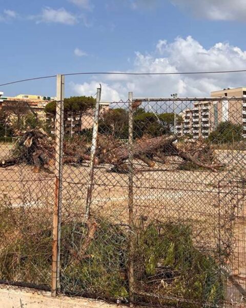 Il campo di Via Cisterna a Latina, nel quartiere R6