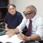 Giovanni Secci e l'avvocato Renato Archidiacono