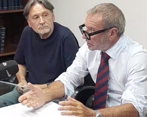 Giovanni Secci e l'avvocato Renato Archidiacono