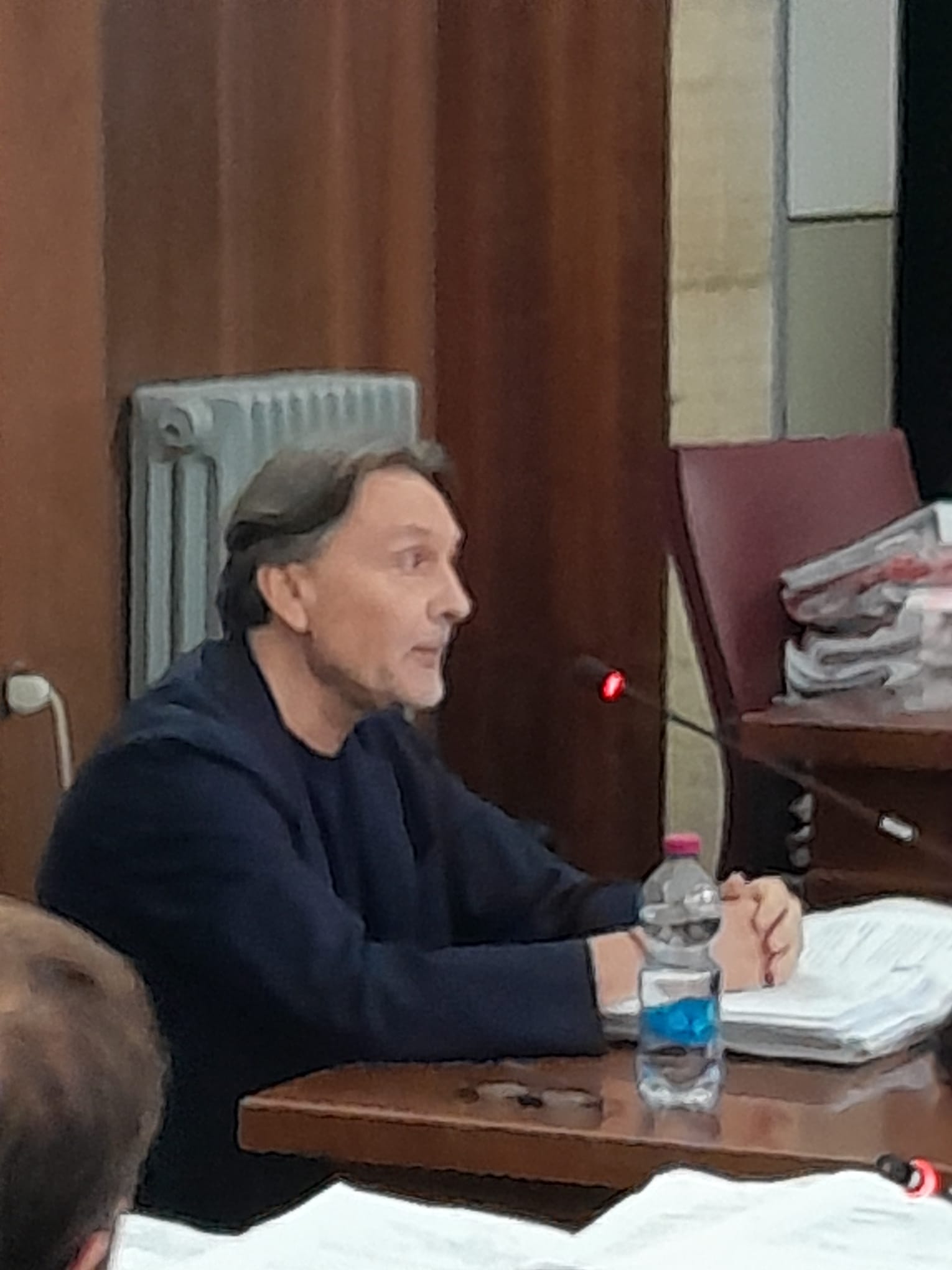 Giovanni Secci parla nell'aula di Tribunale